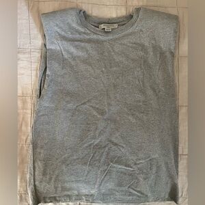 All Saints Light Gray Tee shoulder pad